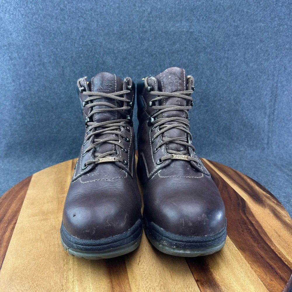 Timberland Pro Series 26078 Titan Brown Leather Steel Toe Work Boots Men's 9W